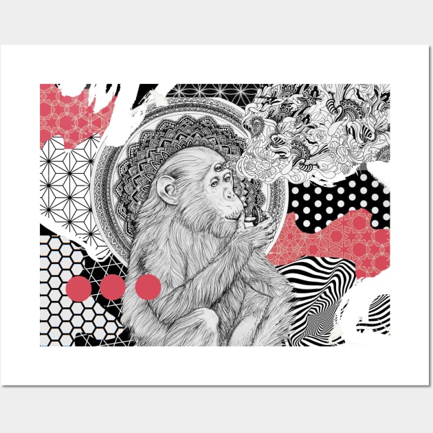 Monkey Wall Art by Luke Gray